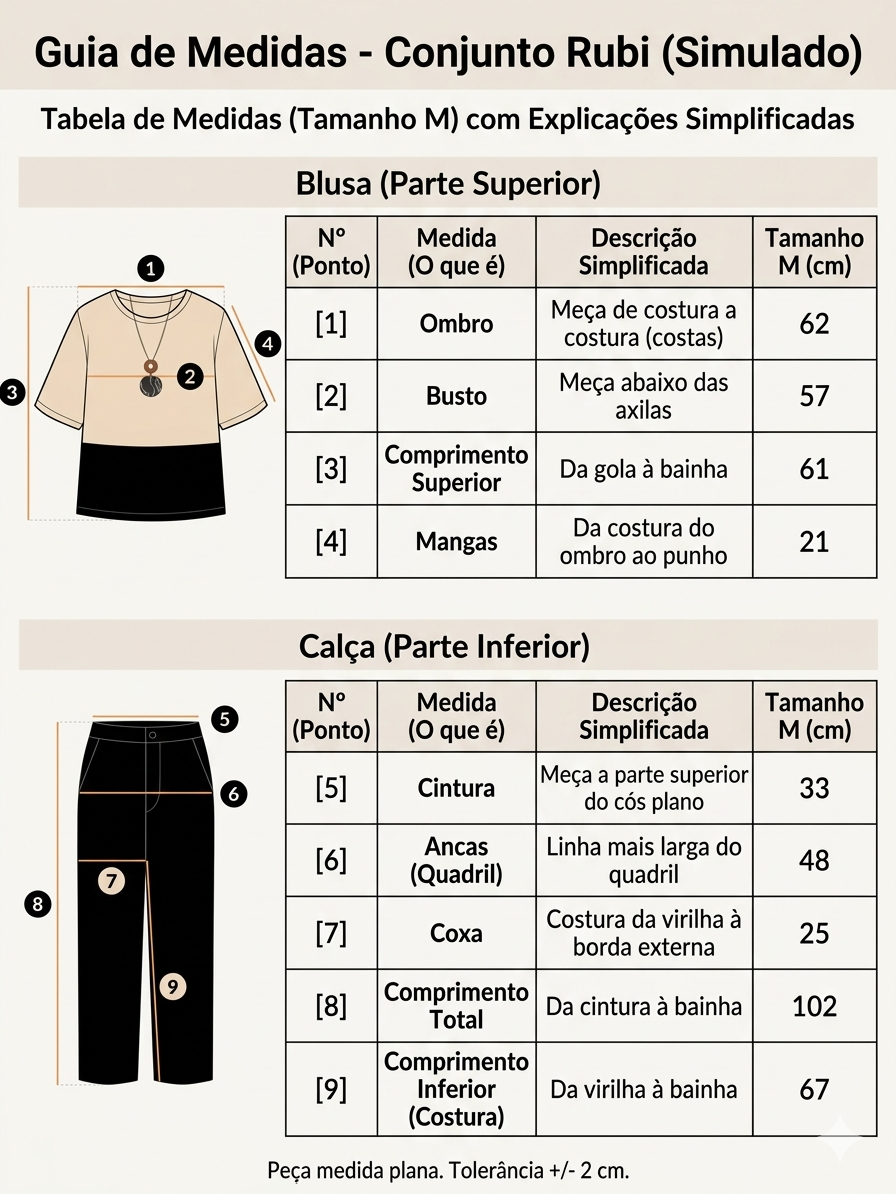 Conjunto Feminino Viscose