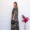 Conjunto Calça Pantalona Animal Print