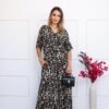 Conjunto Calça Pantalona Animal Print
